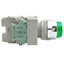 Used IDEC HW1L-M2F20QD-G-24V Green Illuminated Push Button ø22mm, 2NO, 600VAC 10A