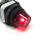 Used Allen Bradley 800H-QR24R Pilot Light Indicator, Red, 24VAC/DC Incandescent Lamp