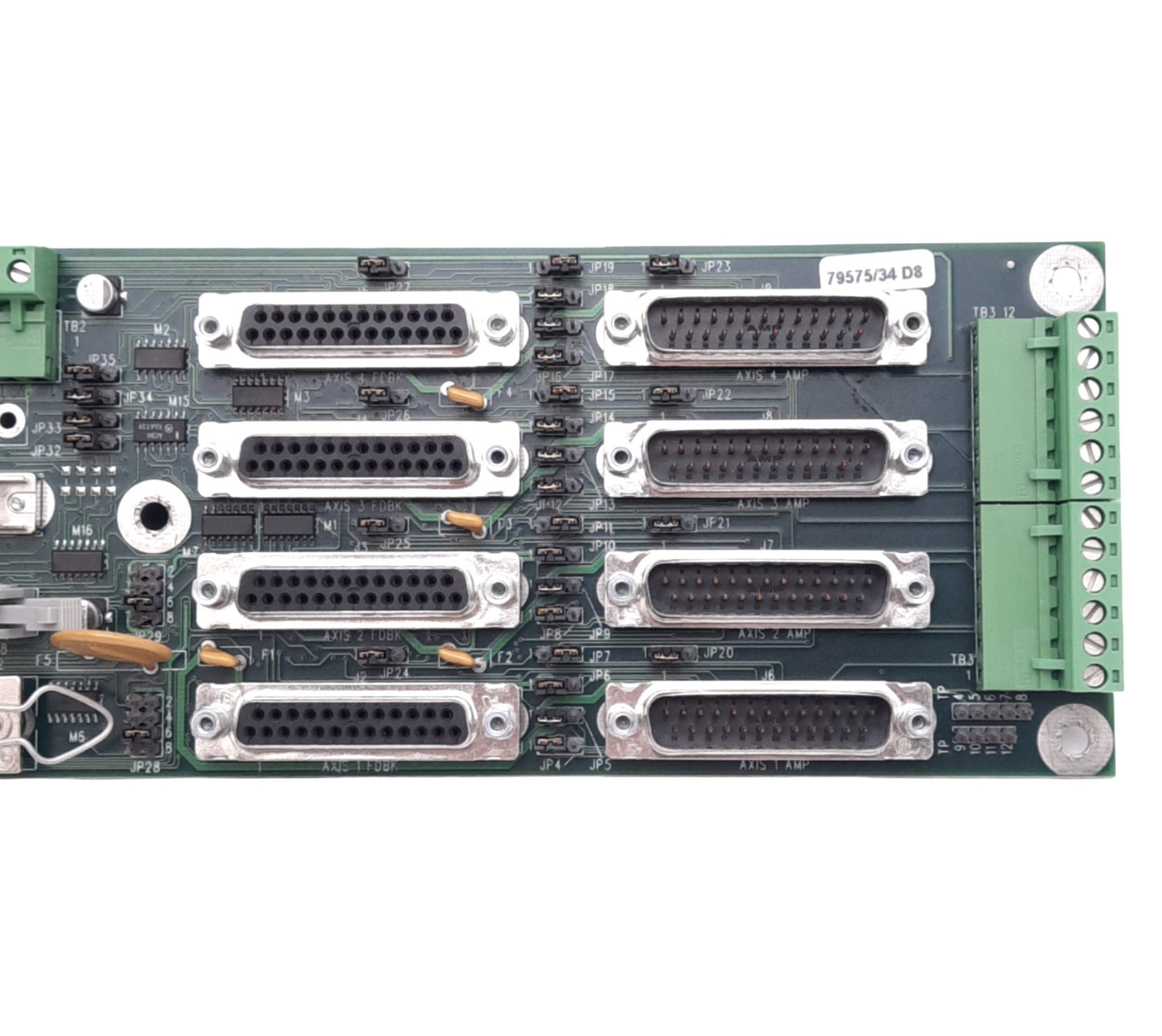 Used Aerotech 690D1504 Rev D BB501 Interface Board, 4-Axis, +5V, 1A, for U500/U600