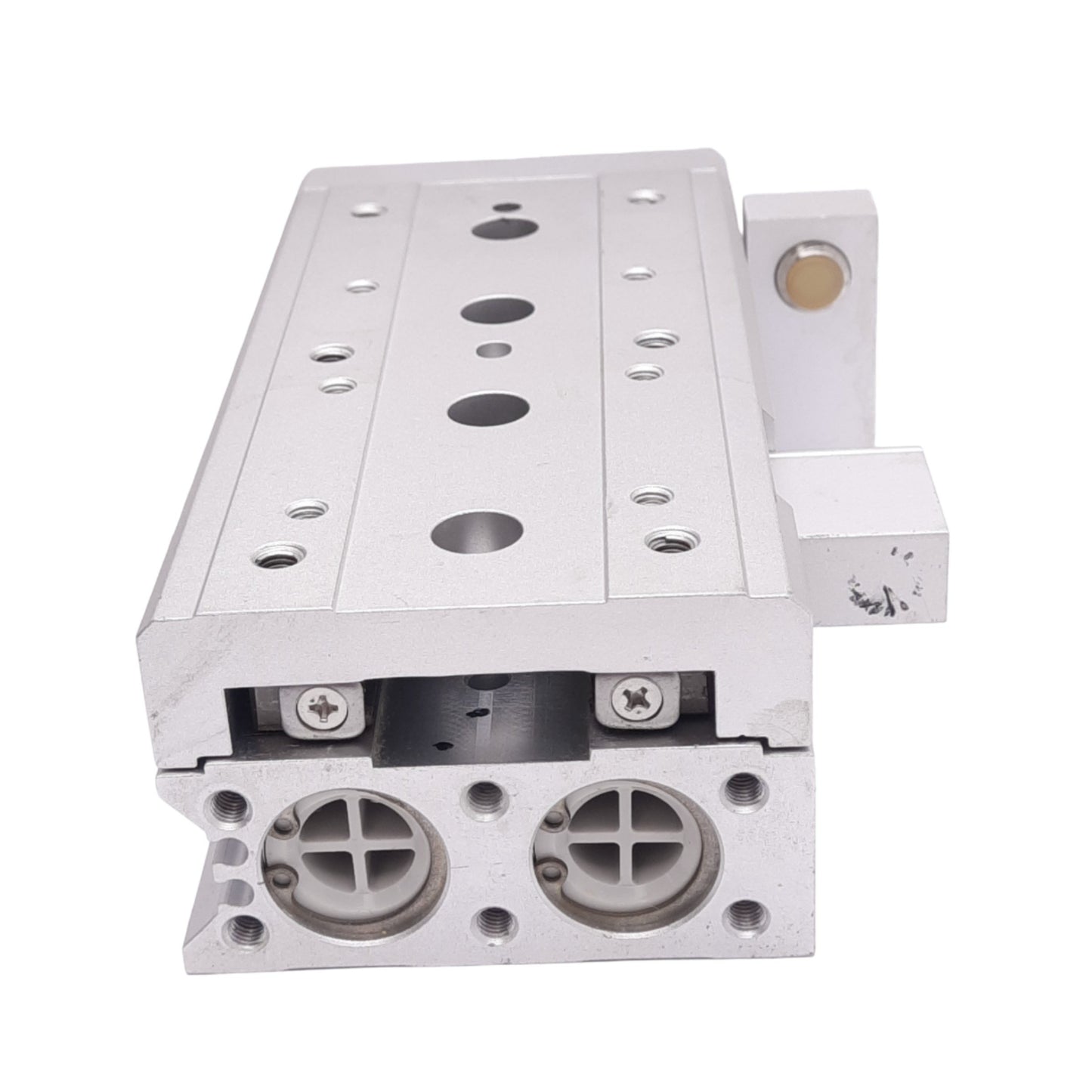 Used SMC MXS20-75 Pneumatic Slide Table, ø20mm Bore, 75mm Stroke, RC 1/8, 0.15-0.7MPa