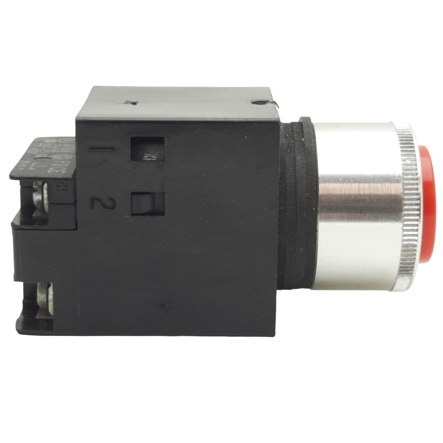 Used Honeywell PWH1121 Red Illuminated Momentary Push Button 6V-8V Lamp, 1NC