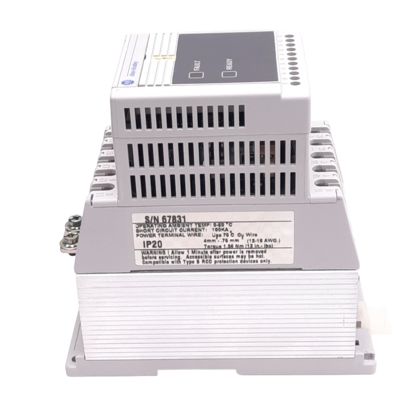 Used Allen Bradley 160S-AA02NPS1 Variable Frequency Drive, 200-240VAC, 1/2hp, 3-Phase