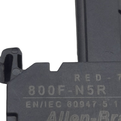 Used Allen Bradley 800F-N5R Pushbutton LED Module, Red 7mA, 120VAC, 22mm, Latch Mount