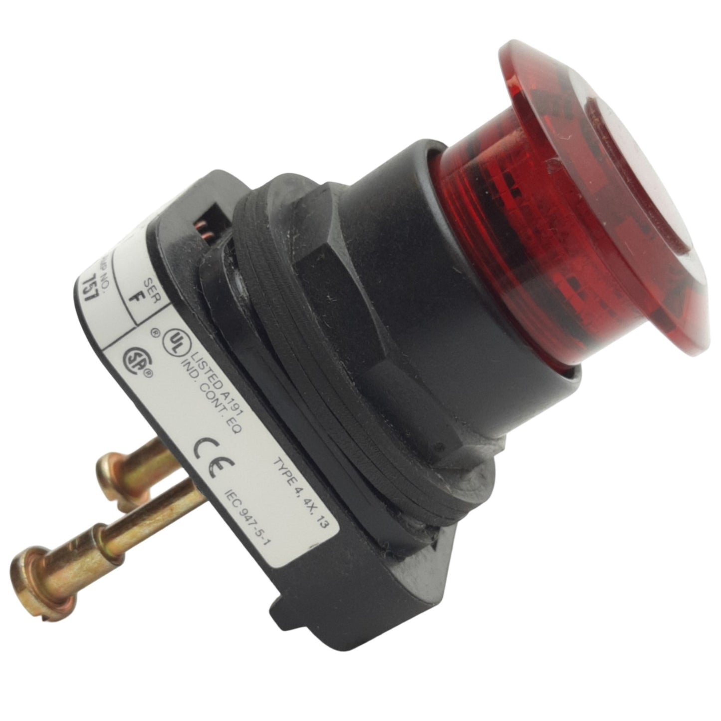 Used Allen Bradley 800H-FRXNQ24R Red 3-Position Illuminated Push/Pull Button ø30mm