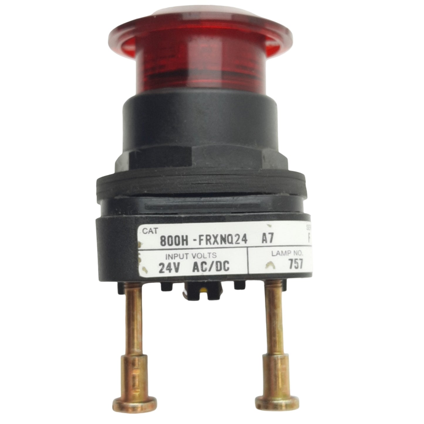 Used Allen Bradley 800H-FRXNQ24R Red 3-Position Illuminated Push/Pull Button ø30mm