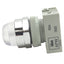 Used IDEC APW299D-W-120V Clear Pilot Light ø22mm, 120-600VAC, Dome Shape Lens