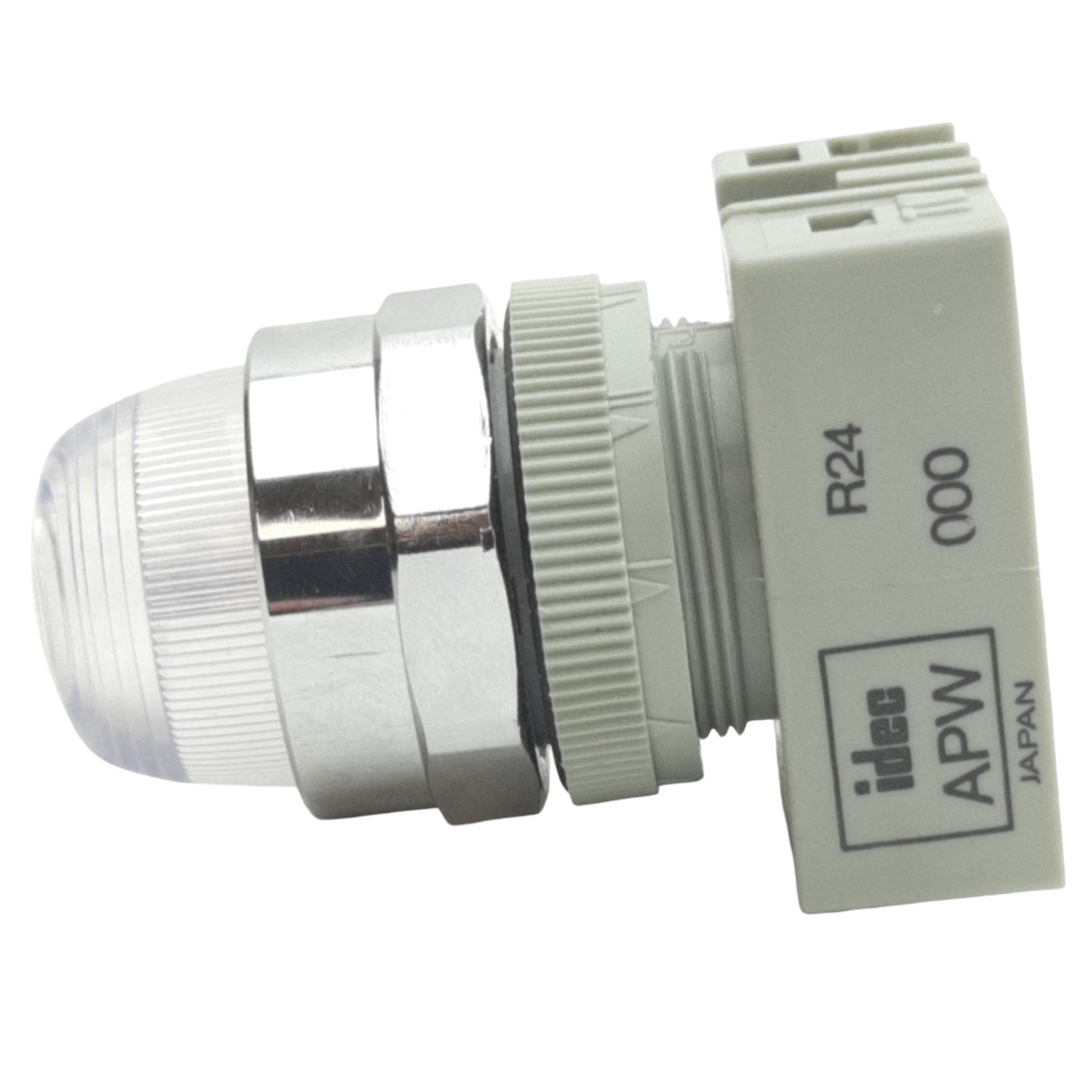 Used IDEC APW299D-W-120V Clear Pilot Light ø22mm, 120-600VAC, Dome Shape Lens