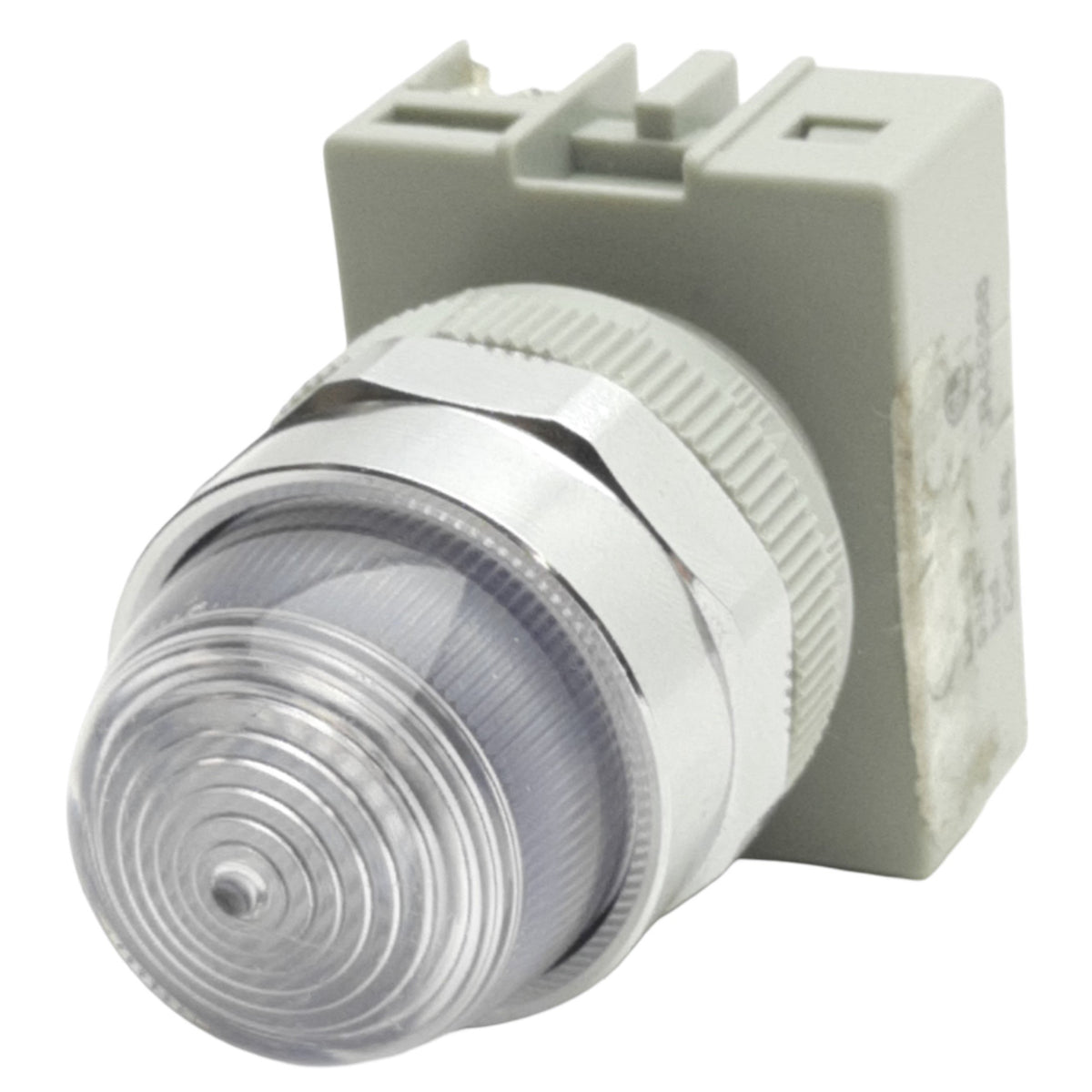 Used IDEC APW299D-W-24V Clear Pilot Light ø22mm, 24VAC/DC Lamp, Dome Shape Lens