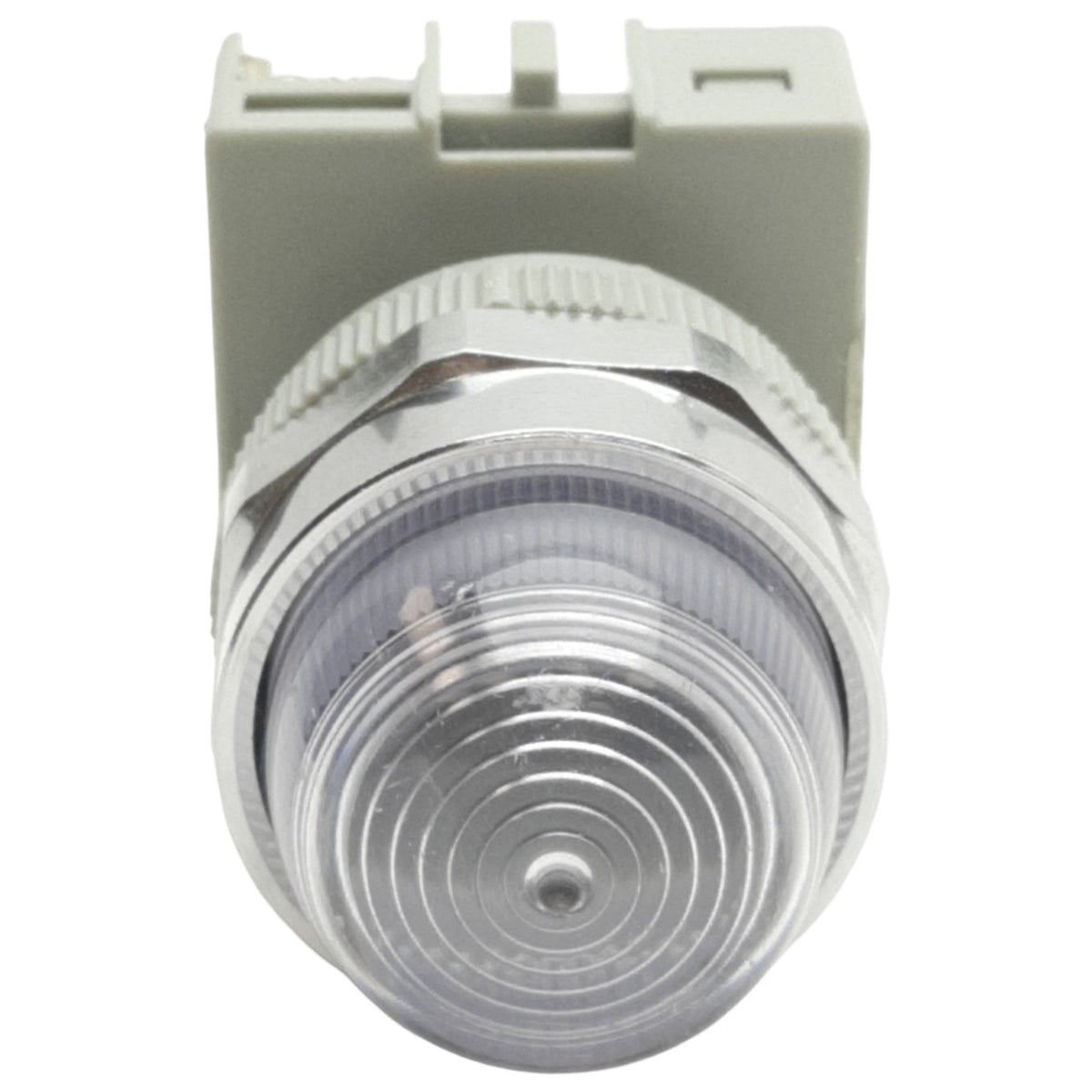 Used IDEC APW299D-W-24V Clear Pilot Light ø22mm, 24VAC/DC Lamp, Dome Shape Lens
