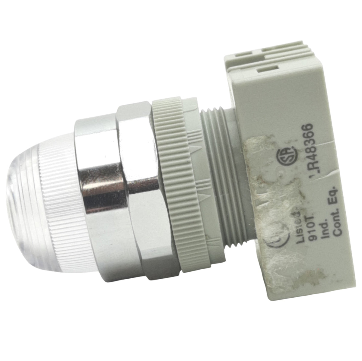Used IDEC APW299D-W-24V Clear Pilot Light ø22mm, 24VAC/DC Lamp, Dome Shape Lens