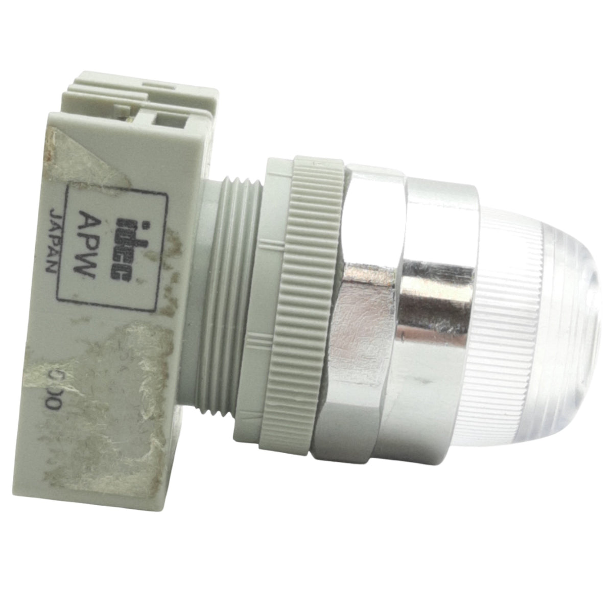 Used IDEC APW299D-W-24V Clear Pilot Light ø22mm, 24VAC/DC Lamp, Dome Shape Lens
