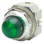 Used IDEC APD122DNUG Green Pilot Light ø30mm, Dome Lens, 24VAC/DC Rated Voltage