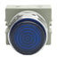 Used IDEC APW199D-B-24V Blue Pilot Light ø30mm, Flat Lens, 24VAC/DC Lamp Voltage
