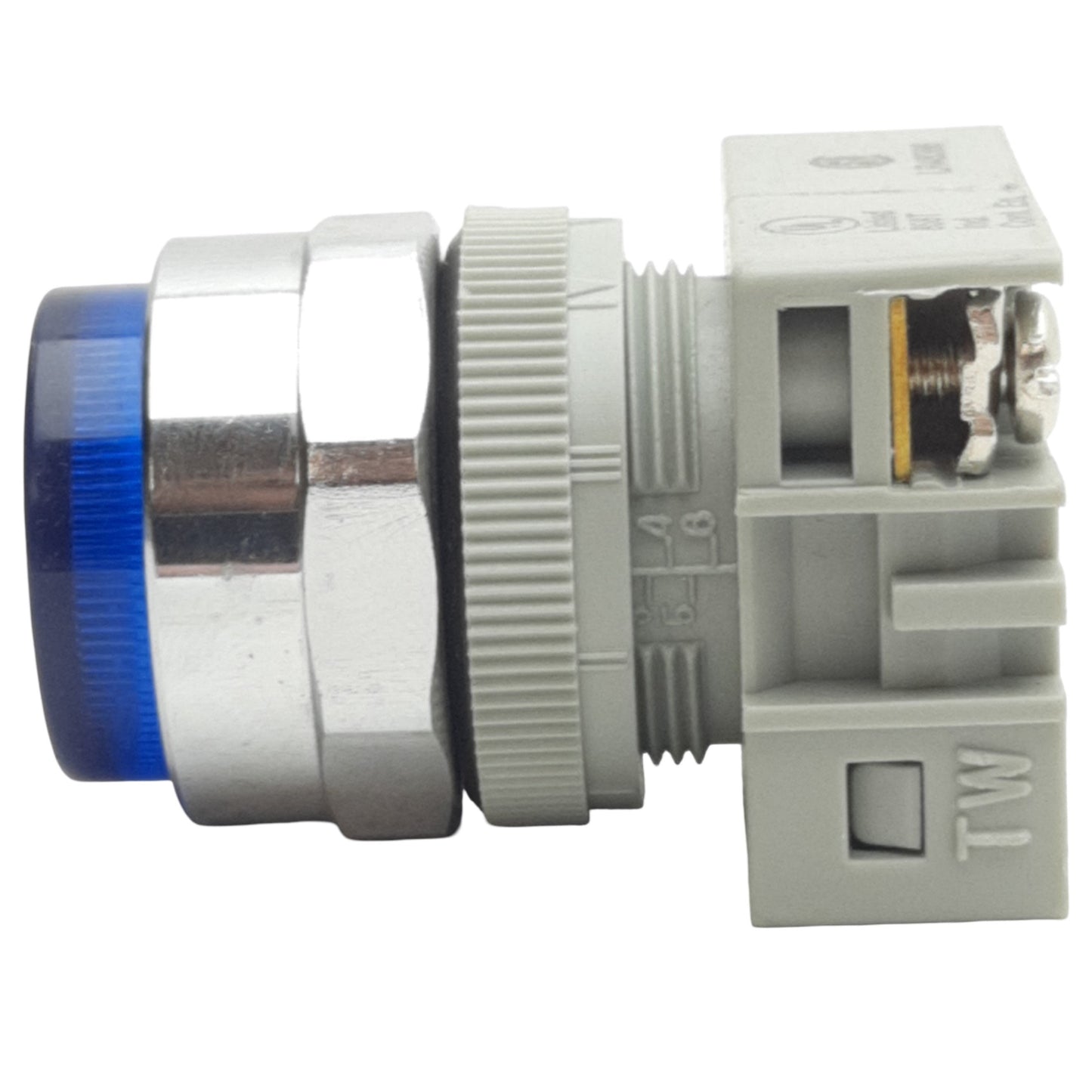 Used IDEC APW199D-B-24V Blue Pilot Light ø30mm, Flat Lens, 24VAC/DC Lamp Voltage