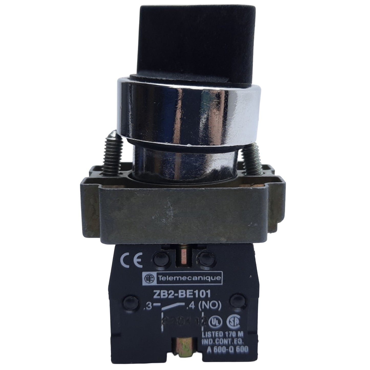 Used Schneider Electric XB4BD25 Selector Switch 2-Position, ø22mm, 1NO-1NC 10A 600VAC