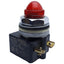 Used Square D 9001KM3-KP7R9 Pilot Light, Red, ø22mm, 50/60Hz, 208-220V AC *No Bulb*