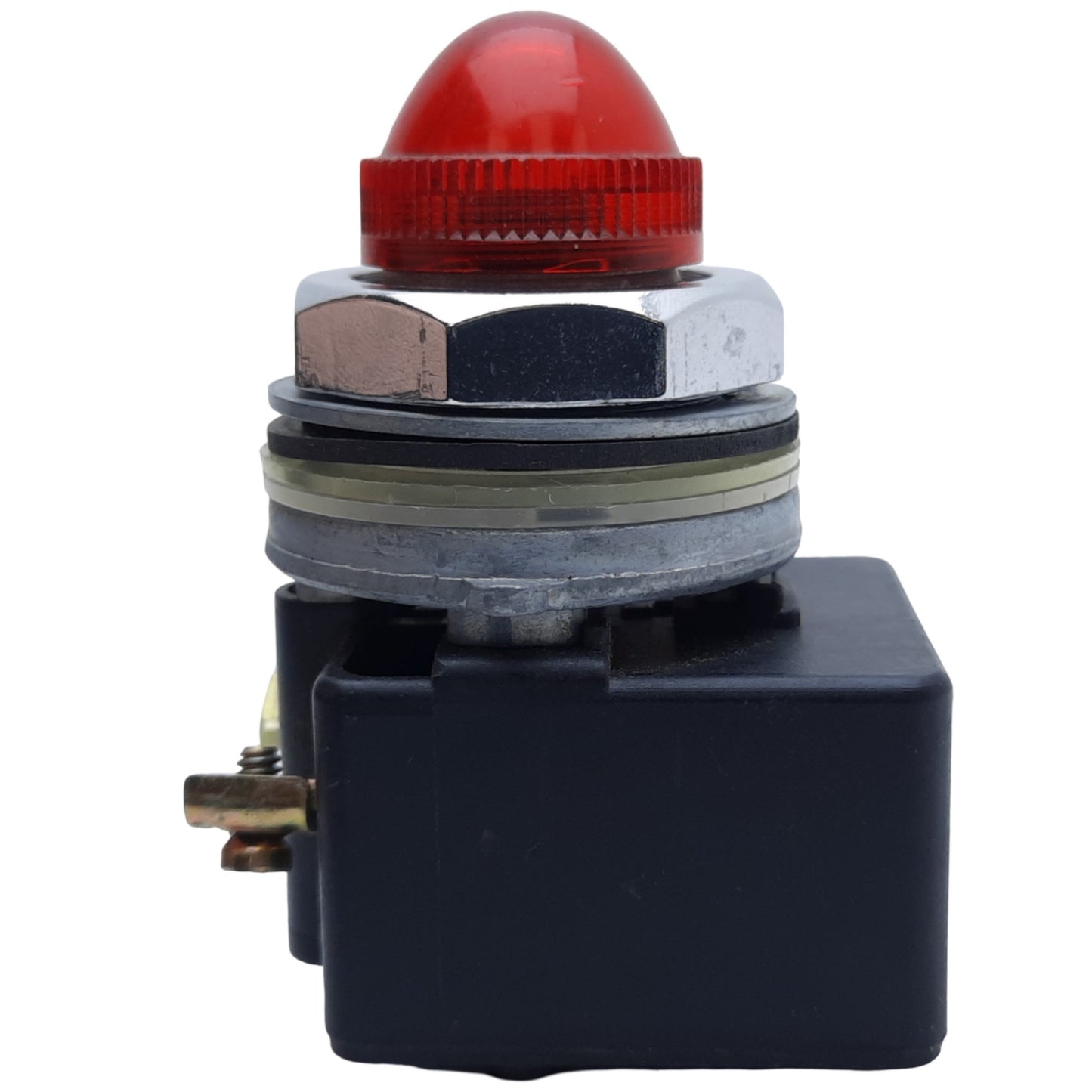 Used Square D 9001KM3-KP7R9 Pilot Light, Red, ø22mm, 50/60Hz, 208-220V AC *No Bulb*