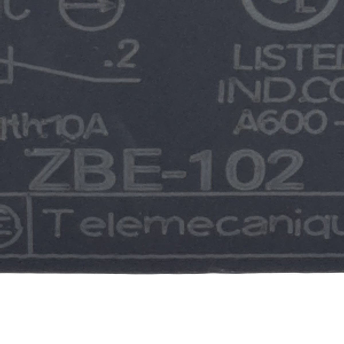 Used Lot of 2 Telemecanique ZBE-102 Pushbutton Contact Block, 1NC, 10A 600VAC, 22mm