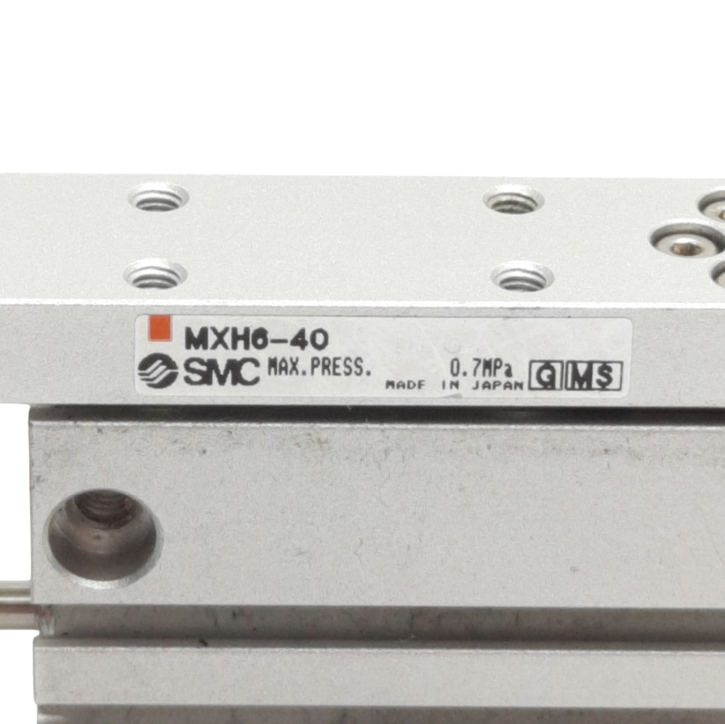 Used SMC MXH6-40 Pneumatic Compact Slide, Bore: 6mm, Stroke: 40mm, 0.7MPa Max