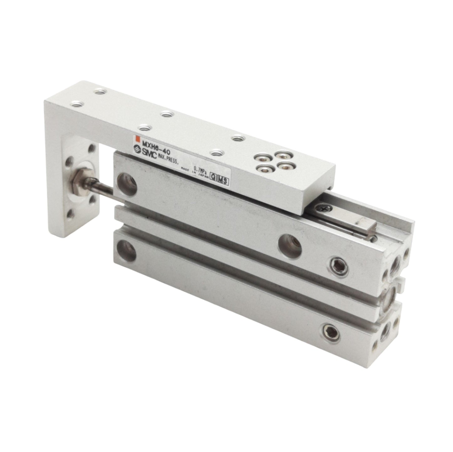 Used SMC MXH6-40 Pneumatic Compact Slide, Bore: 6mm, Stroke: 40mm, 0.7MPa Max