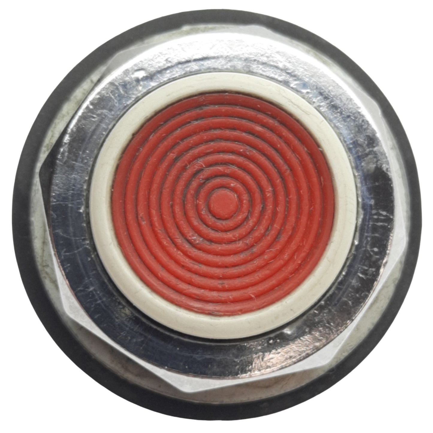Used Schneider Electric 9001KR3RH6 Red Momentary Push Button ø30mm, 1NC, 600VAC 10A