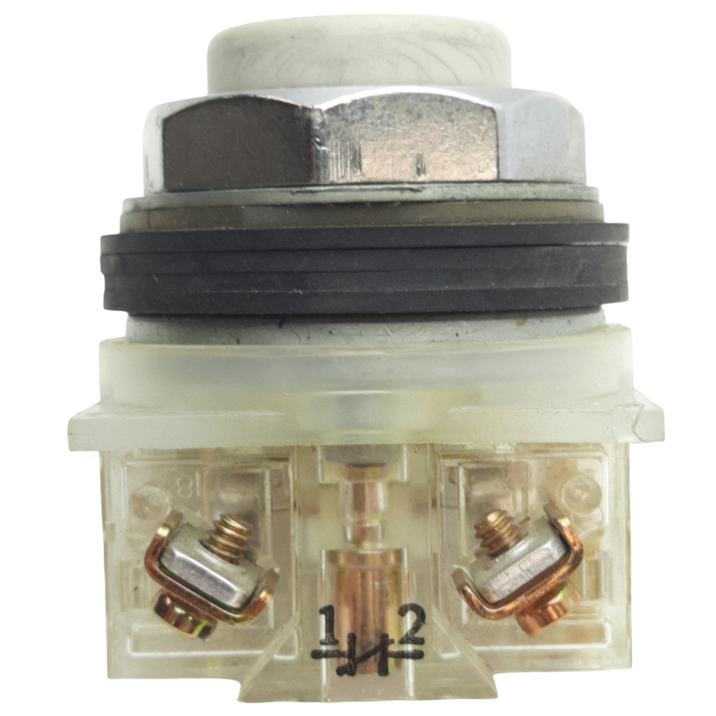 Used Schneider Electric 9001KR3RH6 Red Momentary Push Button ø30mm, 1NC, 600VAC 10A