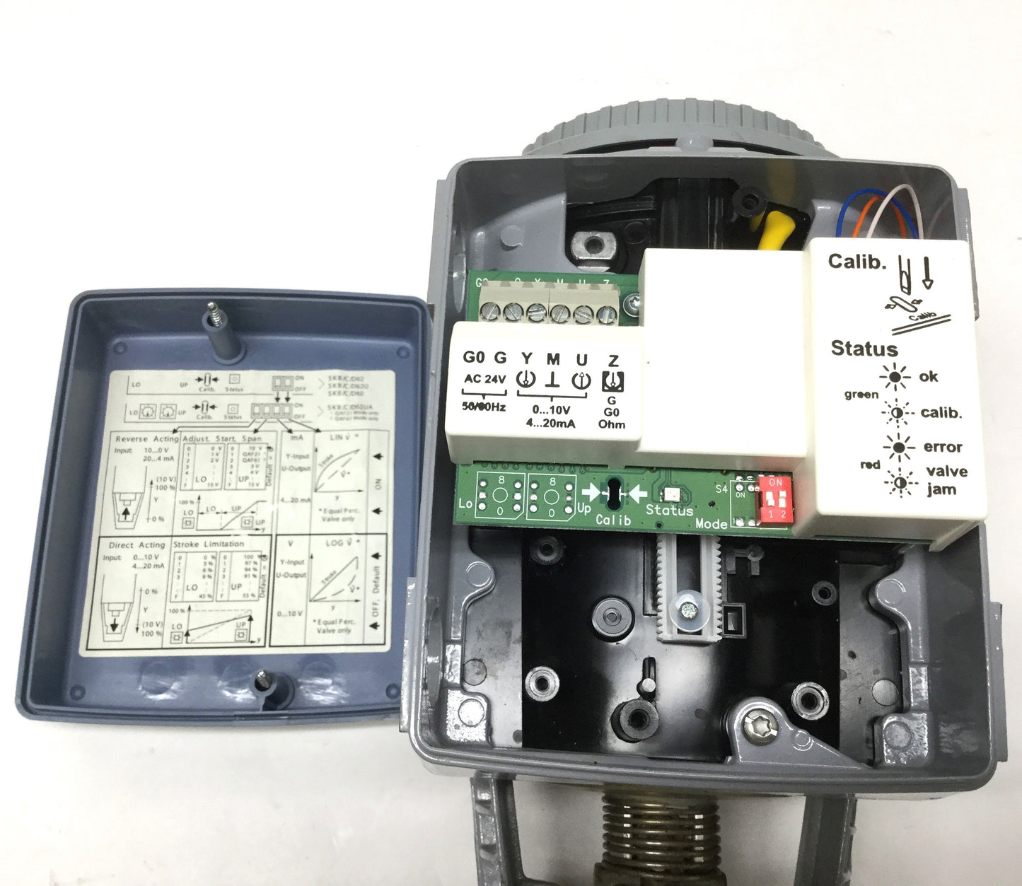Used Siemens SKD62U Proportional Electronic Valve Actuator 24VAC, 0-10V/4-20mA