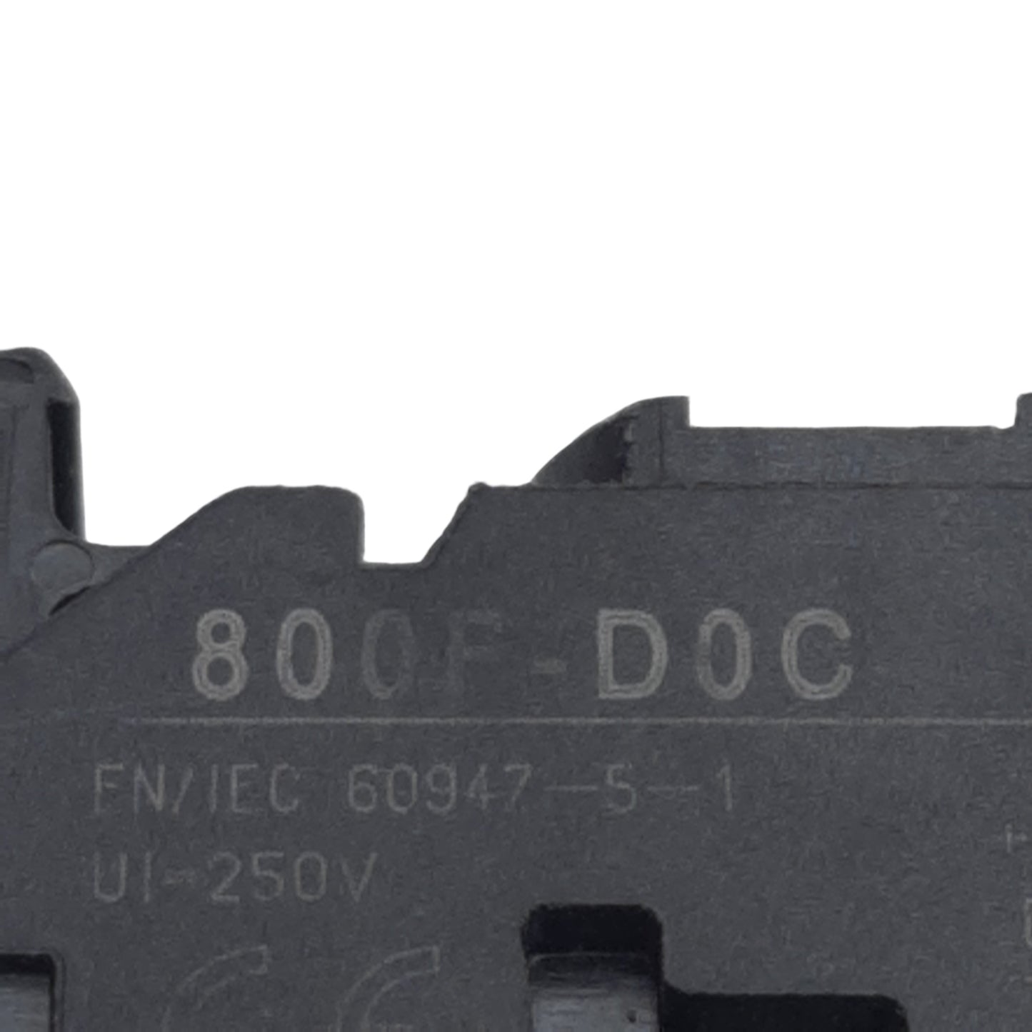 Used Allen Bradley 800F-D0C Pushbutton Lamp Module, 250VAC Max, 22mm, Latch-Mount