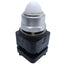 Used Square D 9001TP1 Pilot Light, White Dome, ø30mm, 50/60Hz, 110-120VAC *No Bulb*