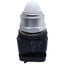Used Square D 9001TP1 Pilot Light, White Dome, ø30mm, 50/60Hz, 110-120VAC *No Bulb*