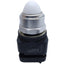 Used Square D 9001TP1 Pilot Light, White Dome, ø30mm, 50/60Hz, 110-120VAC *No Bulb*