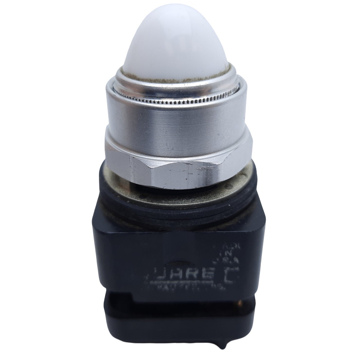 Used Square D 9001TP1 Pilot Light, White Dome, ø30mm, 50/60Hz, 110-120VAC *No Bulb*
