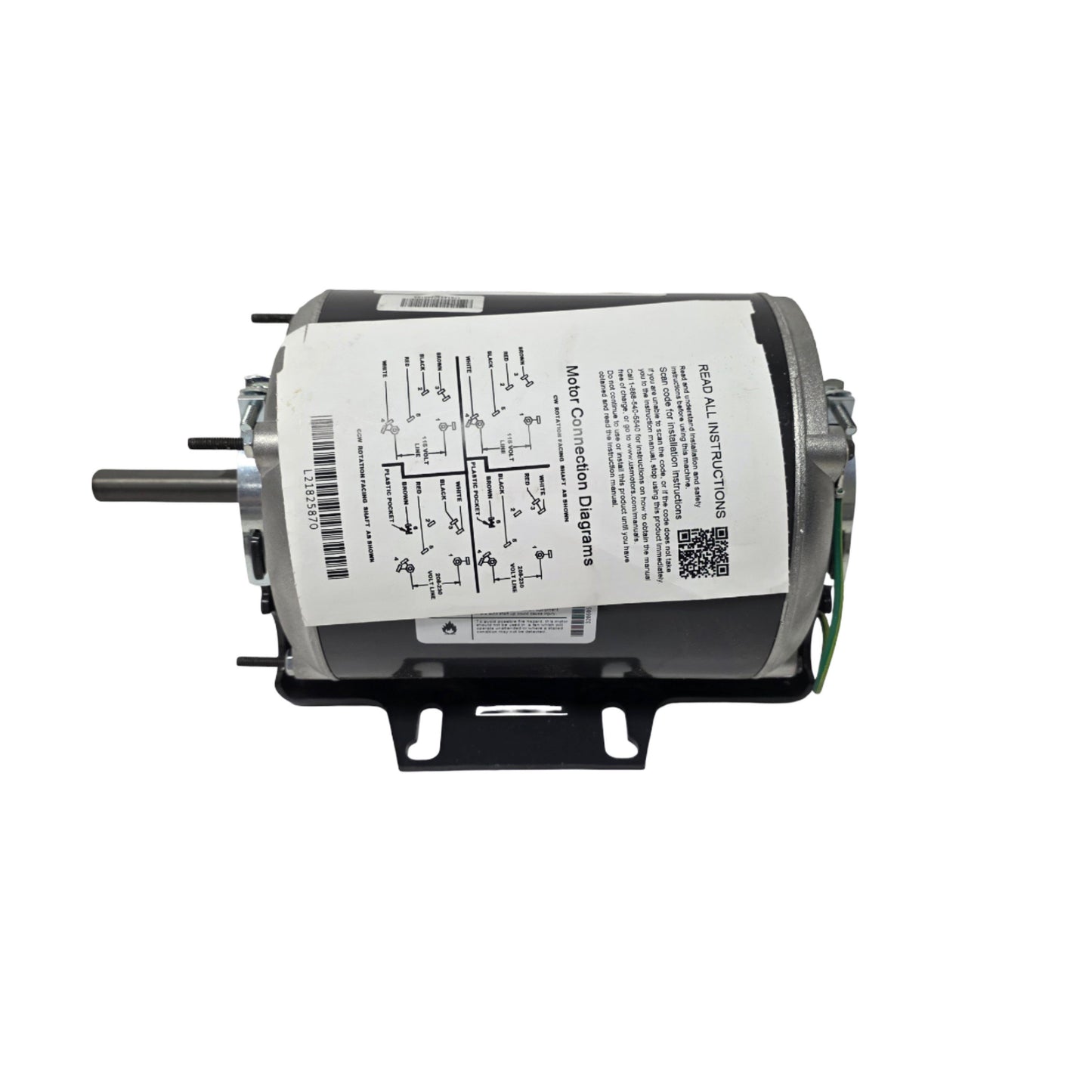 Used US Motors PD6004 Split Phase HVAC Fan Blower Motor NEMA 48 1725RPM 1/3HP 115VAC