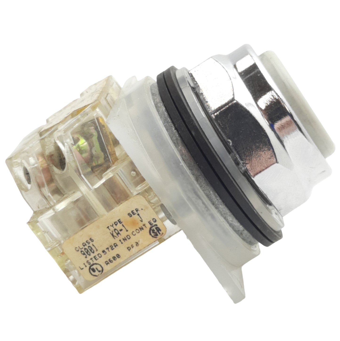 Used Schneider Electric 9001KR1GH13 Green Push Button ø30mm, 1NO + 1NC, 600VAC 10A
