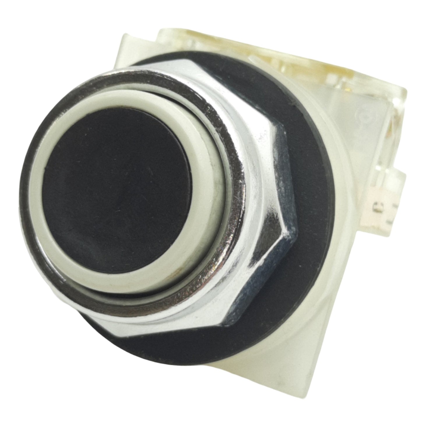 Used Schneider Electric 9001KR1BH13 Black Push Button ø30mm, 1NO+1NC, 600VAC 10A