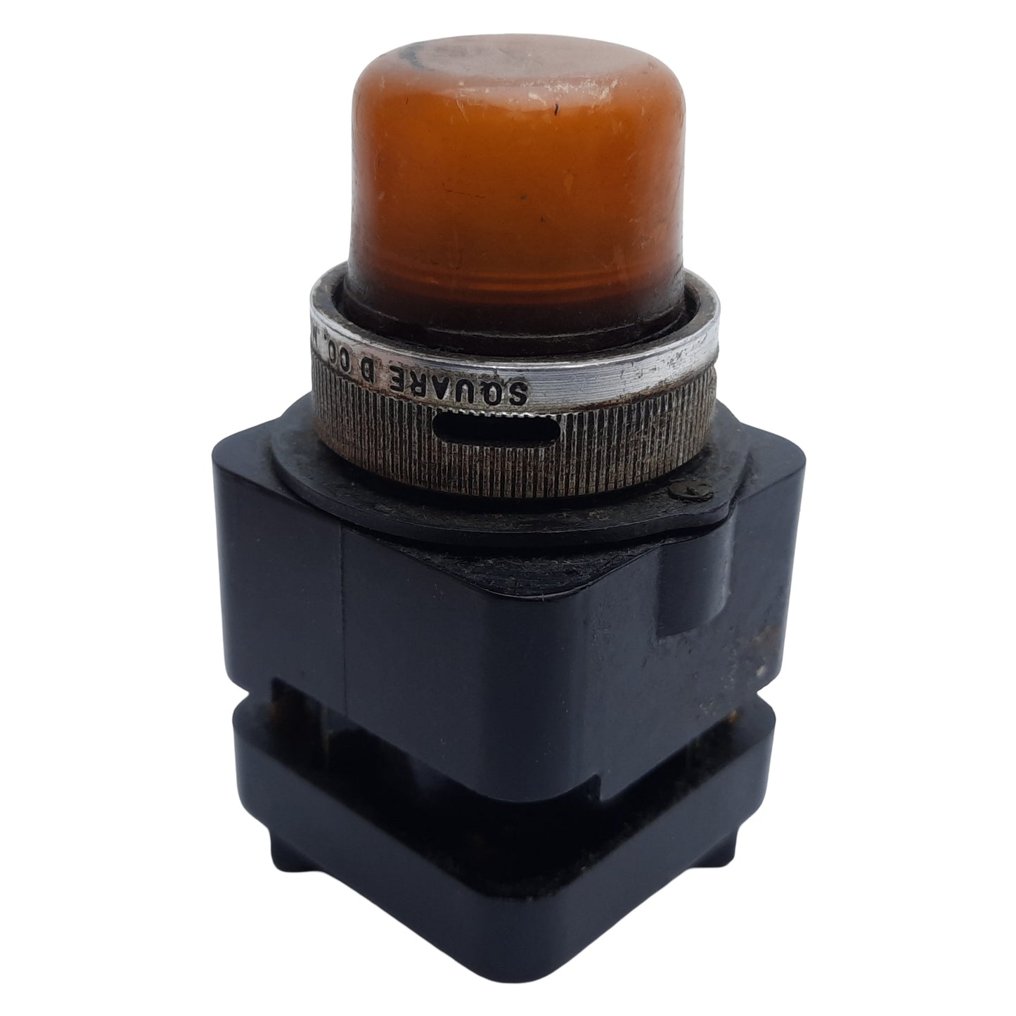 Used Square D 9001TP1 Pilot Light, Amber, ø30mm, 50/60Hz, 110-120VAC *No Bulb*