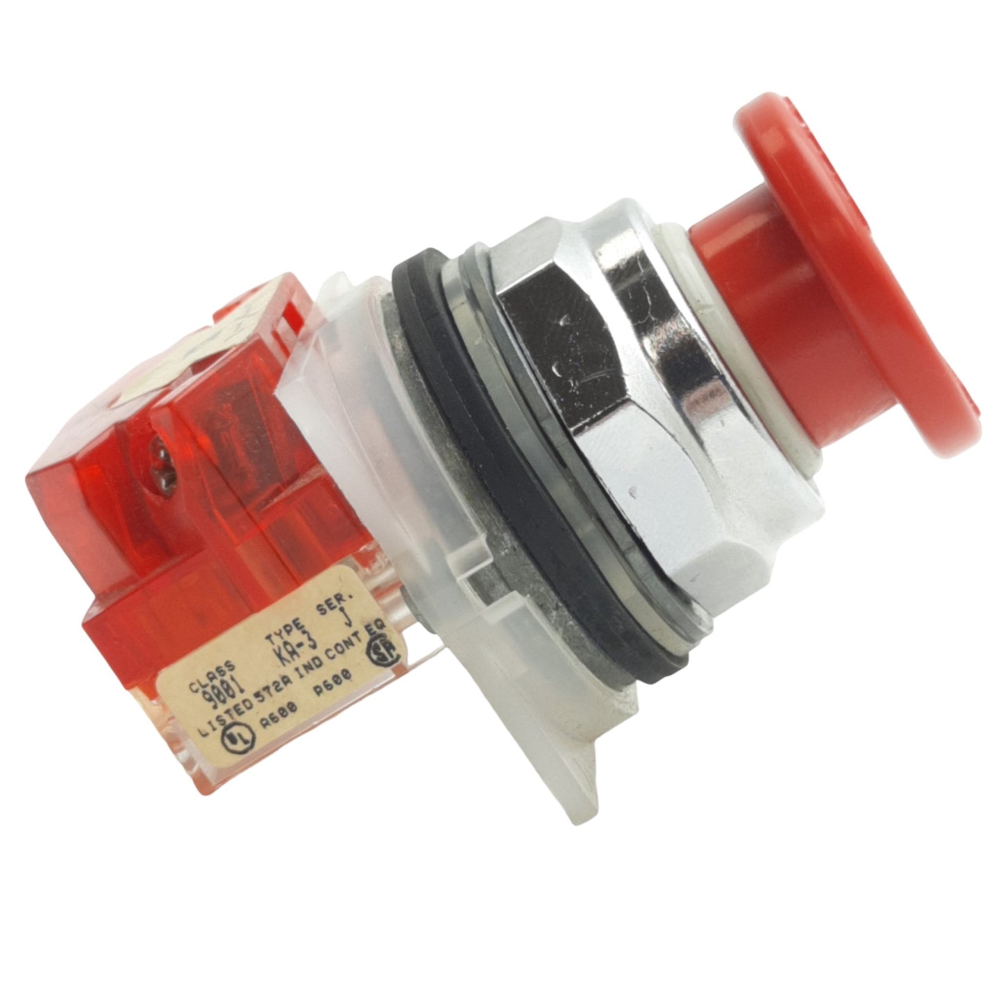 Used Schneider Electric 9001KR4RH6 Red E-Stop Momentary Push Button ø30mm, 1NC, 600V