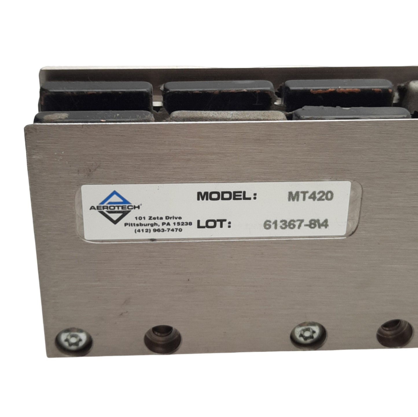 Used Aerotech MT420 Linear Magnet Track, For Linear Motor, *Slight Wear on Magnets*