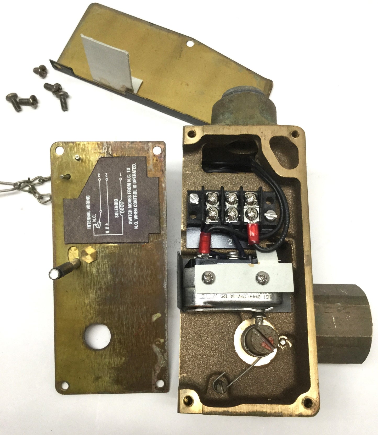 Used Kidde Fenwal 890181 Electric/Manual Solenoid Valve Control Head 24VDC 2A