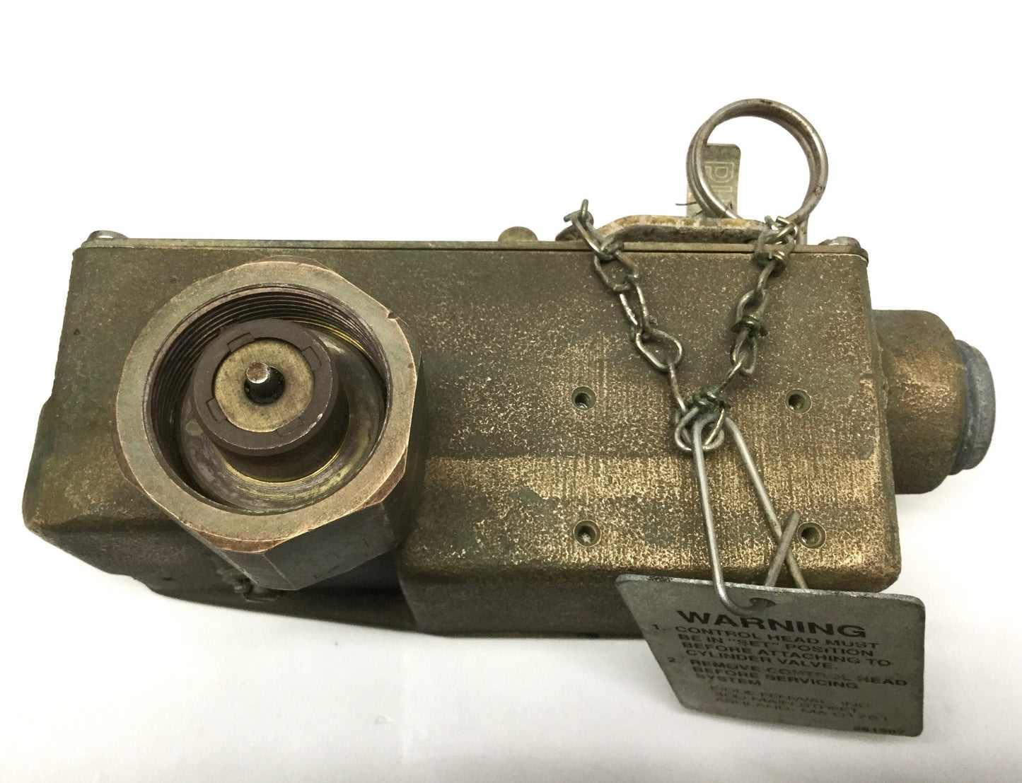 Used Kidde Fenwal 890181 Electric/Manual Solenoid Valve Control Head 24VDC 2A