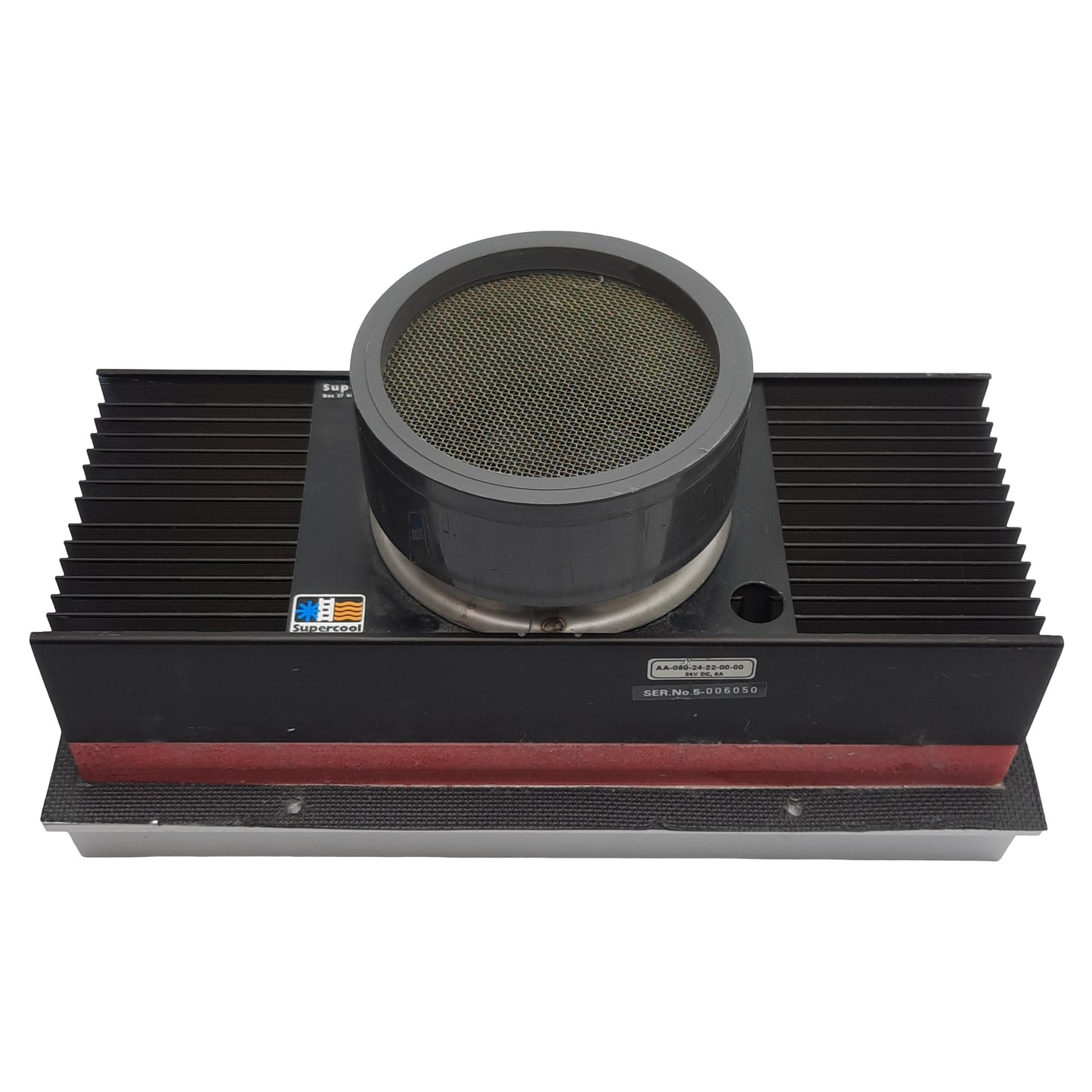 Used Supercool AA-080-24-22-00-00 Air to Air Cooler/Heatsink 24VDC 6A 80W w/Fan Guard
