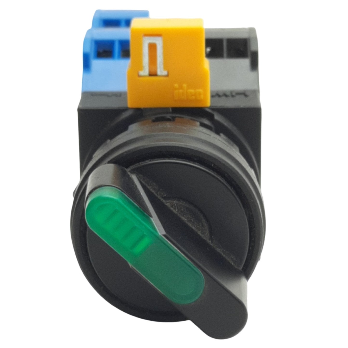 Used IDEC HW1F-2F20QD-G-120V Green Illuminated 2-Position Selector Switch ø22mm, 2NO