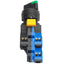 Used IDEC HW1F-2F20QD-G-120V Green Illuminated 2-Position Selector Switch ø22mm, 2NO