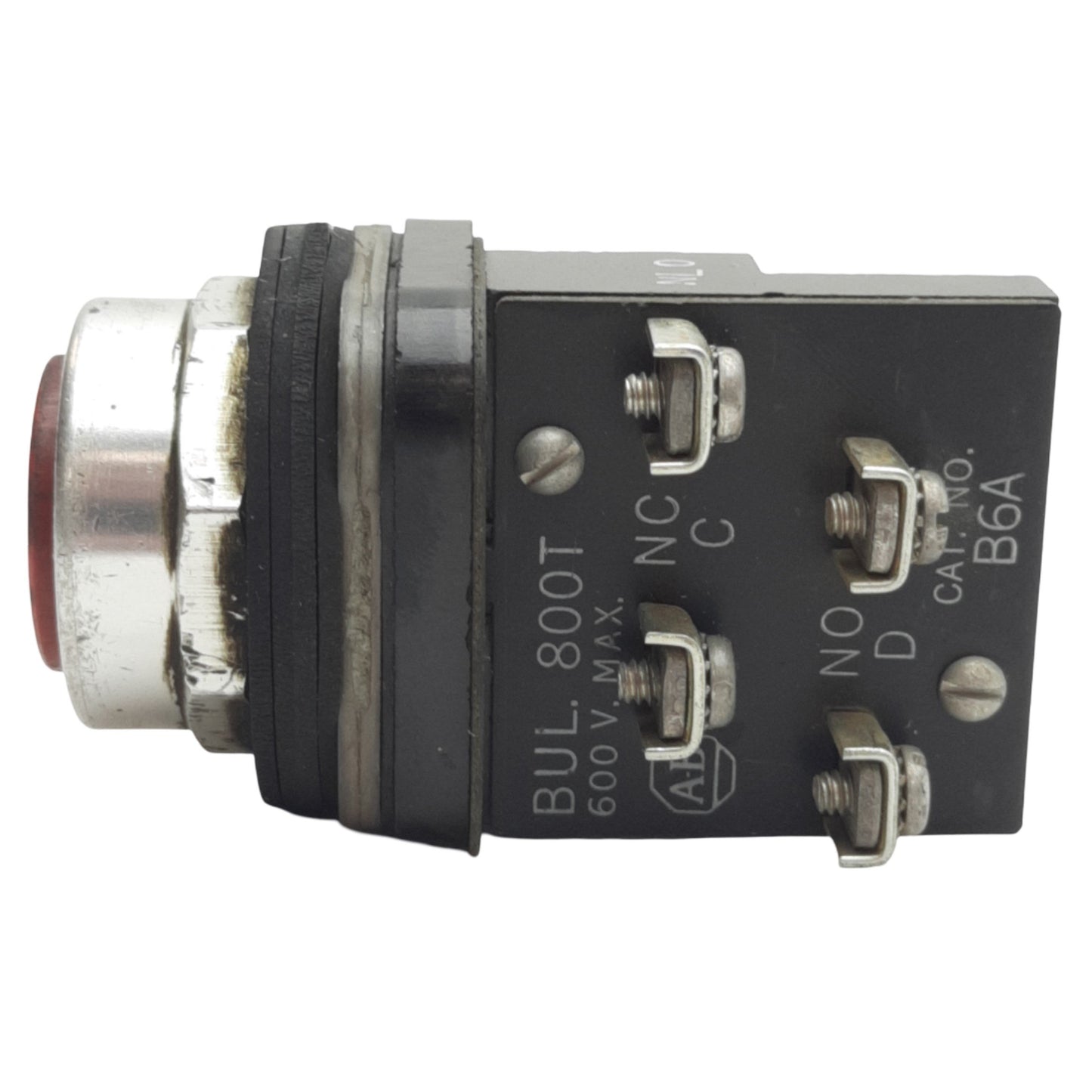 Used Allen Bradley 800T-A6A Red Momentary Push Button ø30mm, 1NO+1NC, 600V Max