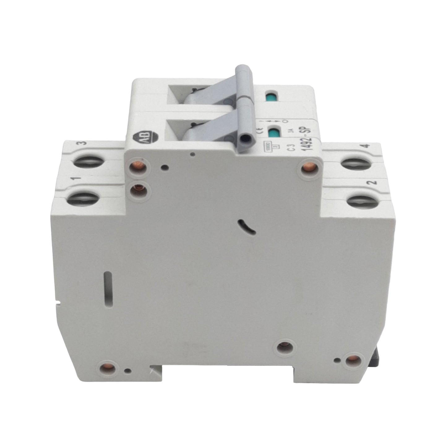 Used Allen Bradley 1492-SP2C030 Circuit Breaker, 2-Pole, 3A 415VAC, DIN Rail