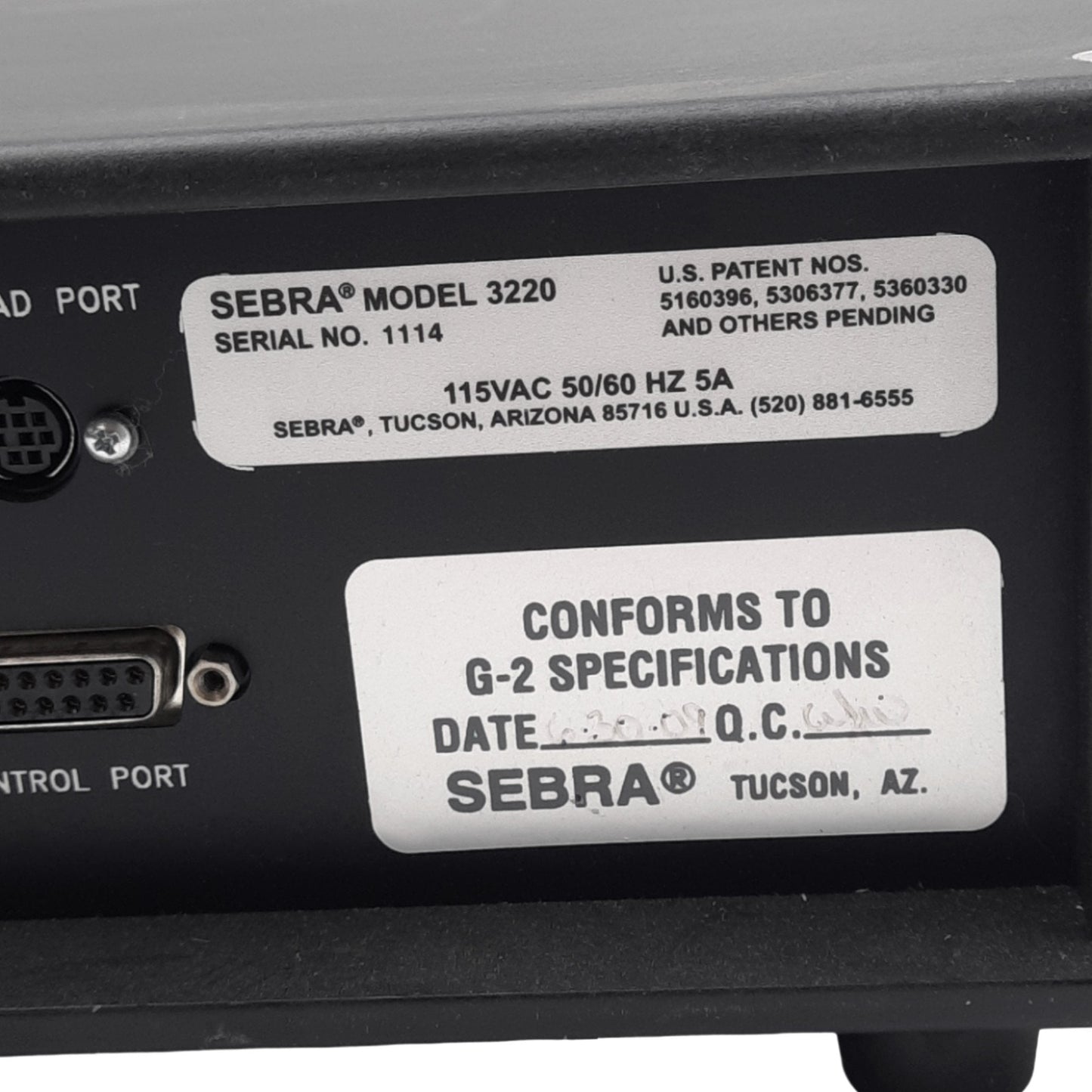 Used Sebra 3220 PIRF II RF Generator for Small Profile Cath Manufacturing, 115VAC
