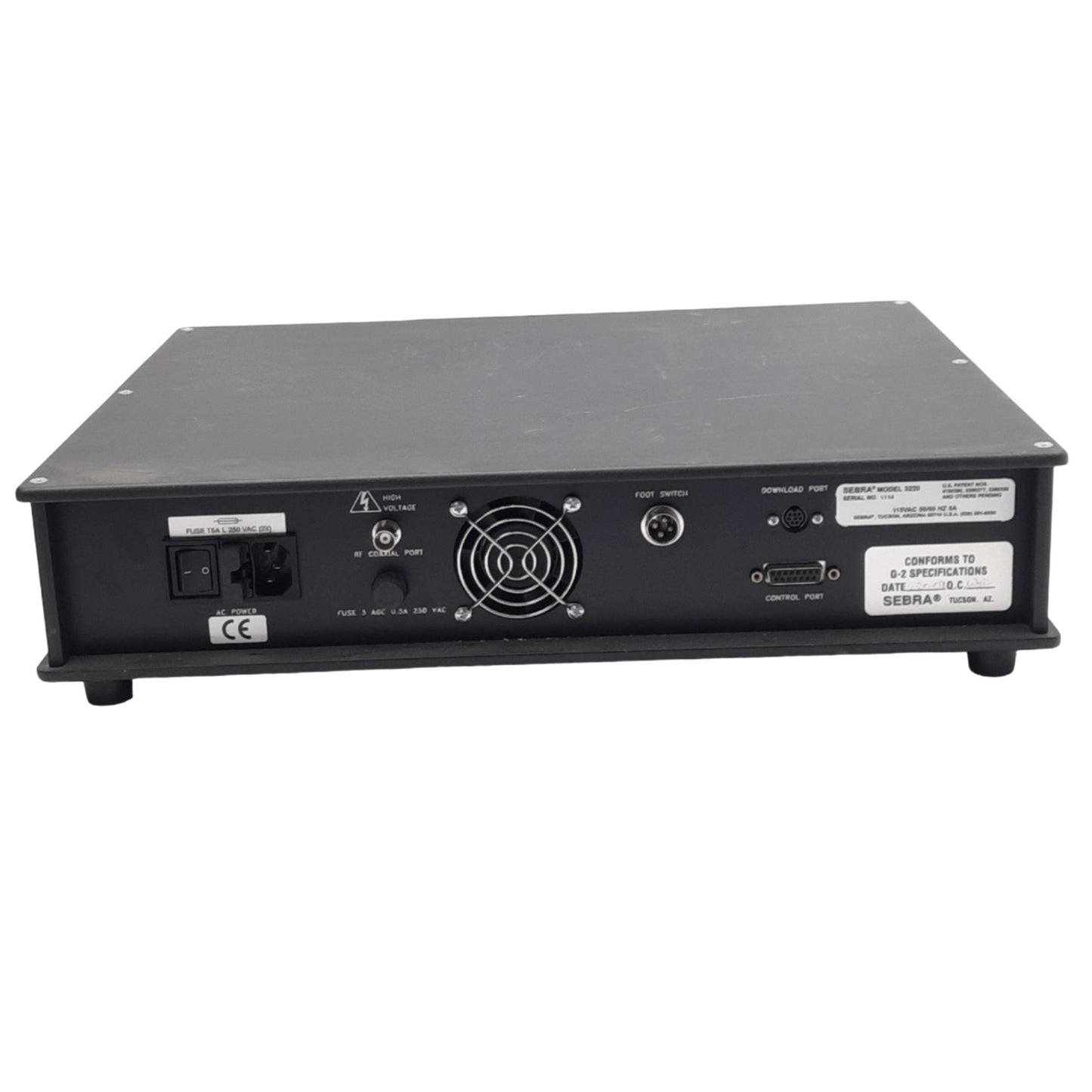 Used Sebra 3220 PIRF II RF Generator for Small Profile Cath Manufacturing, 115VAC