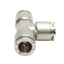 Used STC TUS1/2W Pneumatic Tee Union Fitting, 1/2in Tube OD, 30in/HG to 250psi