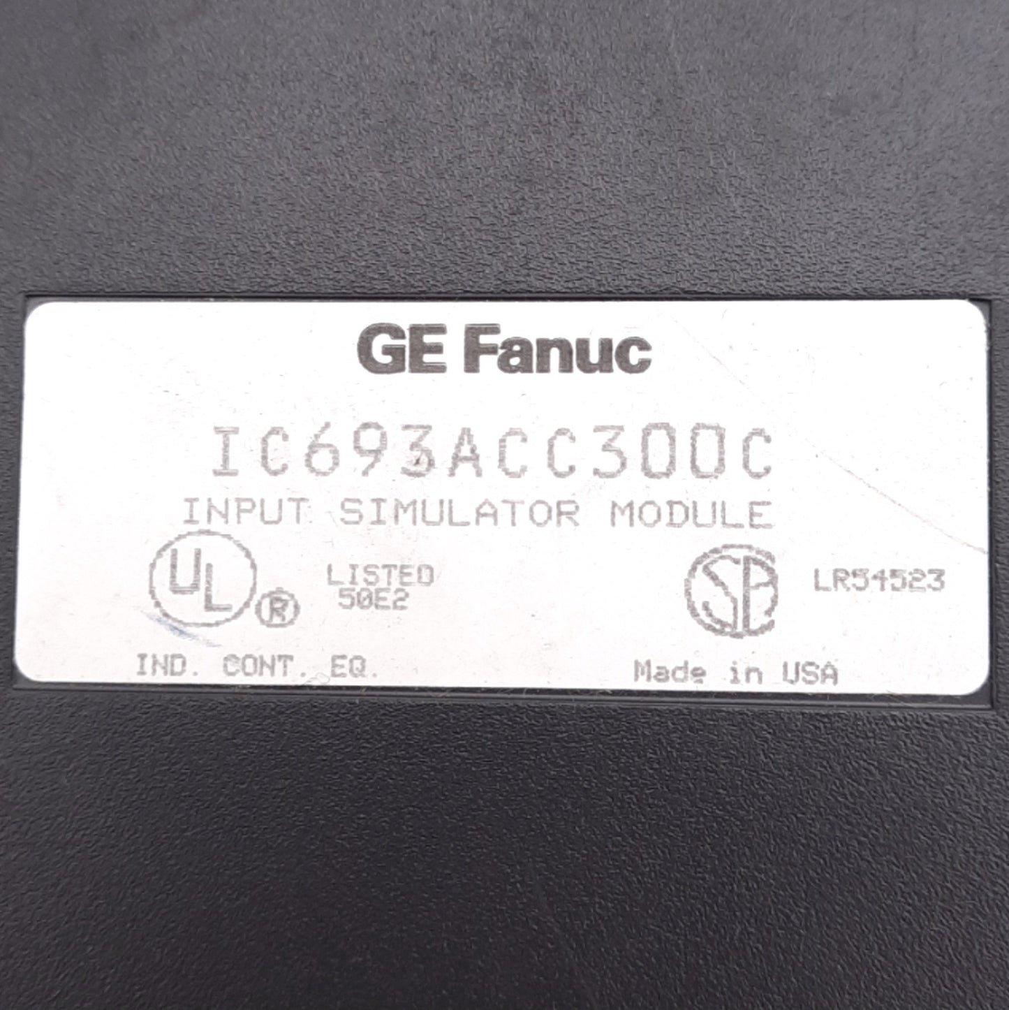 Used GE Fanuc IC693ACC300C Input Simulator Module for 90-30 PLC, 16-Point, 18-30VDC