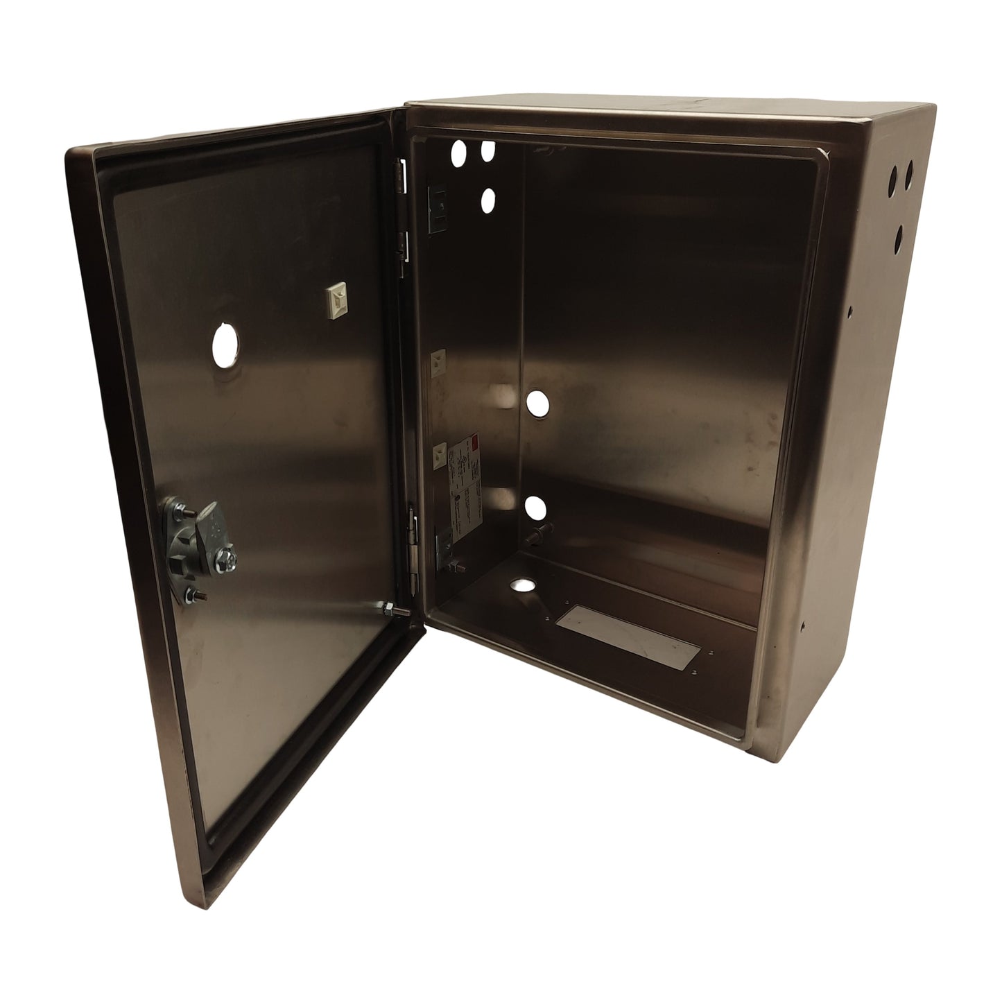 Used nVent Hoffman CSD16126SS Electrical Enclosure Cabinet Box 16 x 12 x 6in w/ Holes
